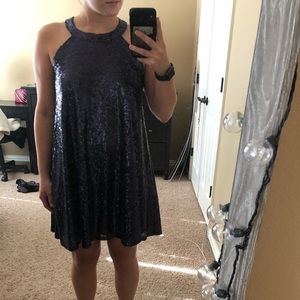 Blue/purple sparkly dress